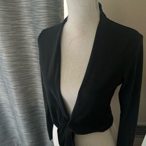 Black Prana wrap top, small